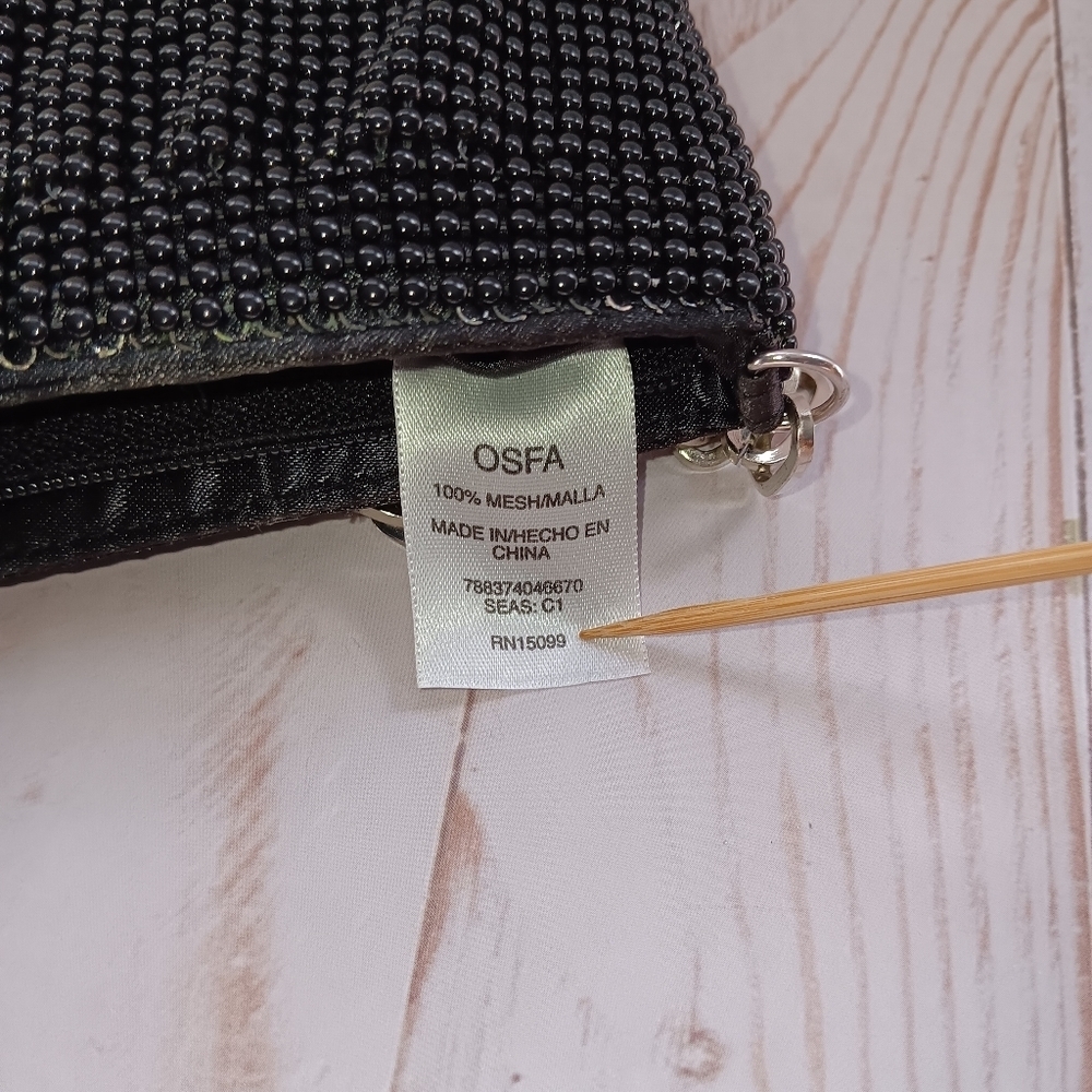 La Regale Mesh Evening Party Small Purse Chain Link Strap - Picture 14 of 15